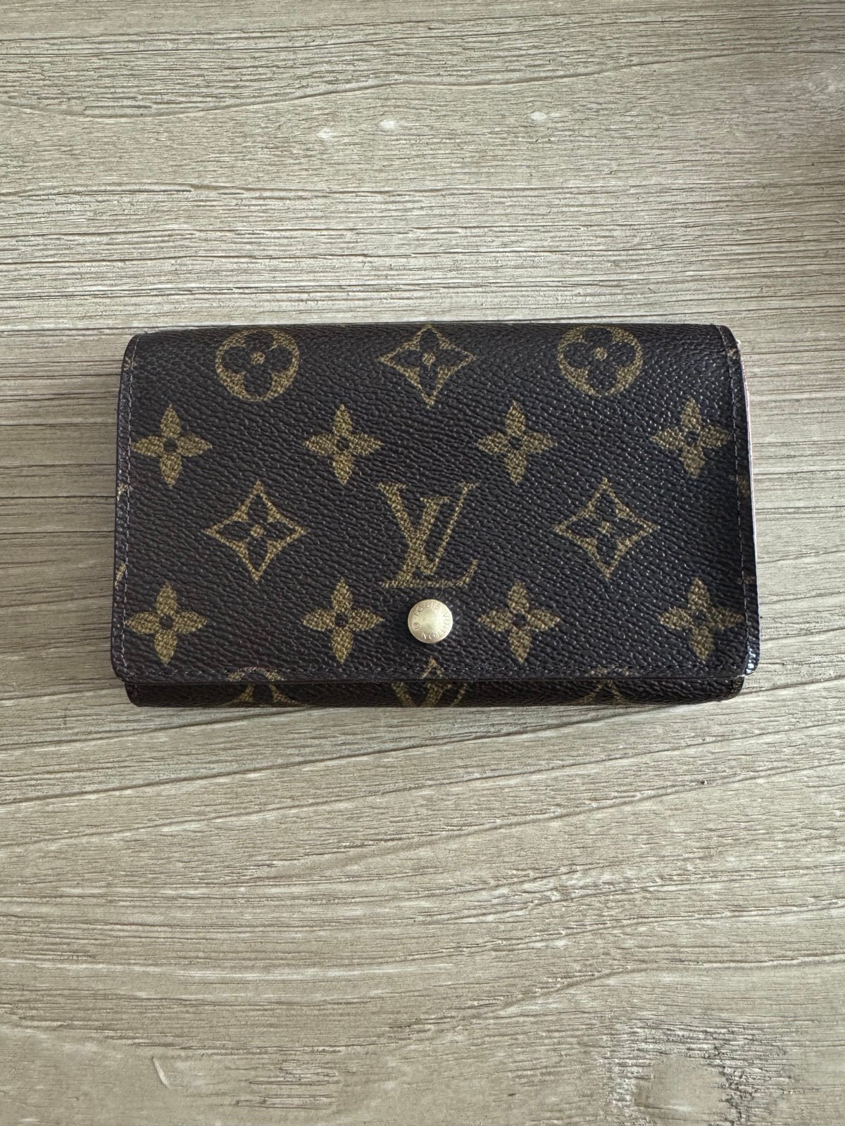 Louis Vuitton Monogram Porte Monnaie Billets Tresor Bifold Wallet Vintage