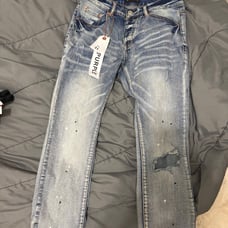 Purple jeans