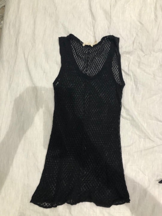 Inhabit Cotton Sleeveless Black Tank