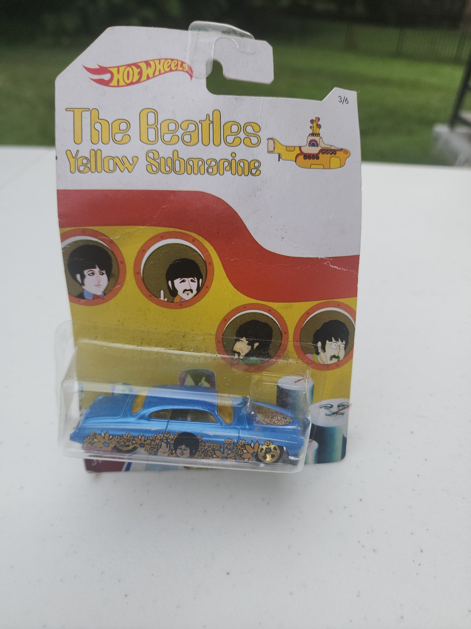 Hot Wheels The Beatles Yellow Submarine 50th Anniversary 3/6 Fish’d N Chip’d Car