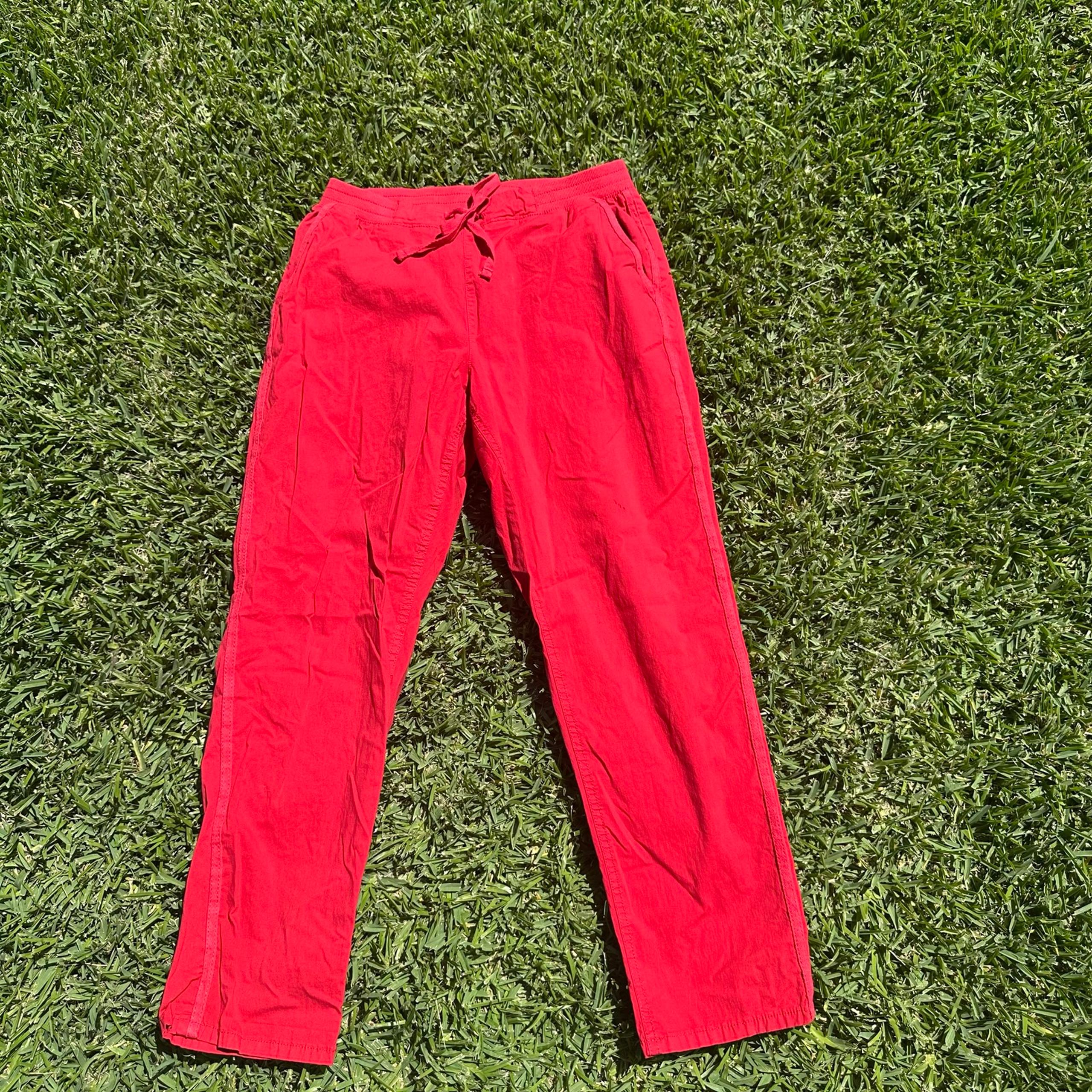 Style & Co Size Medium Red Joggers/Sweatpants Tie Up With Pockets