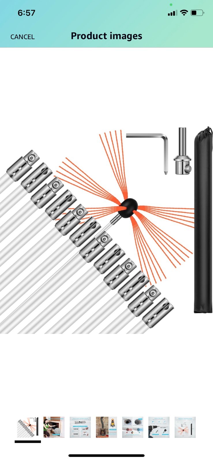 Chimney cleaning brush