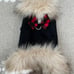 Susan Lanci Faux Fur Lining with Red Nouveau Bow (S)