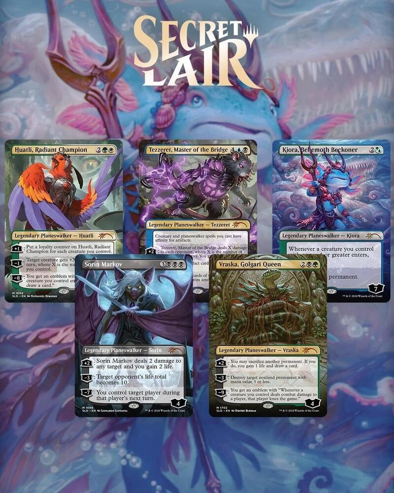 Secret Lair drop Showcase: Bloomburrow Rainbow foil edition