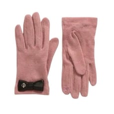 Kate Spade New York Womens Rose Bow Accent Wool Knit Touchscreen Gloves Sz M NWT