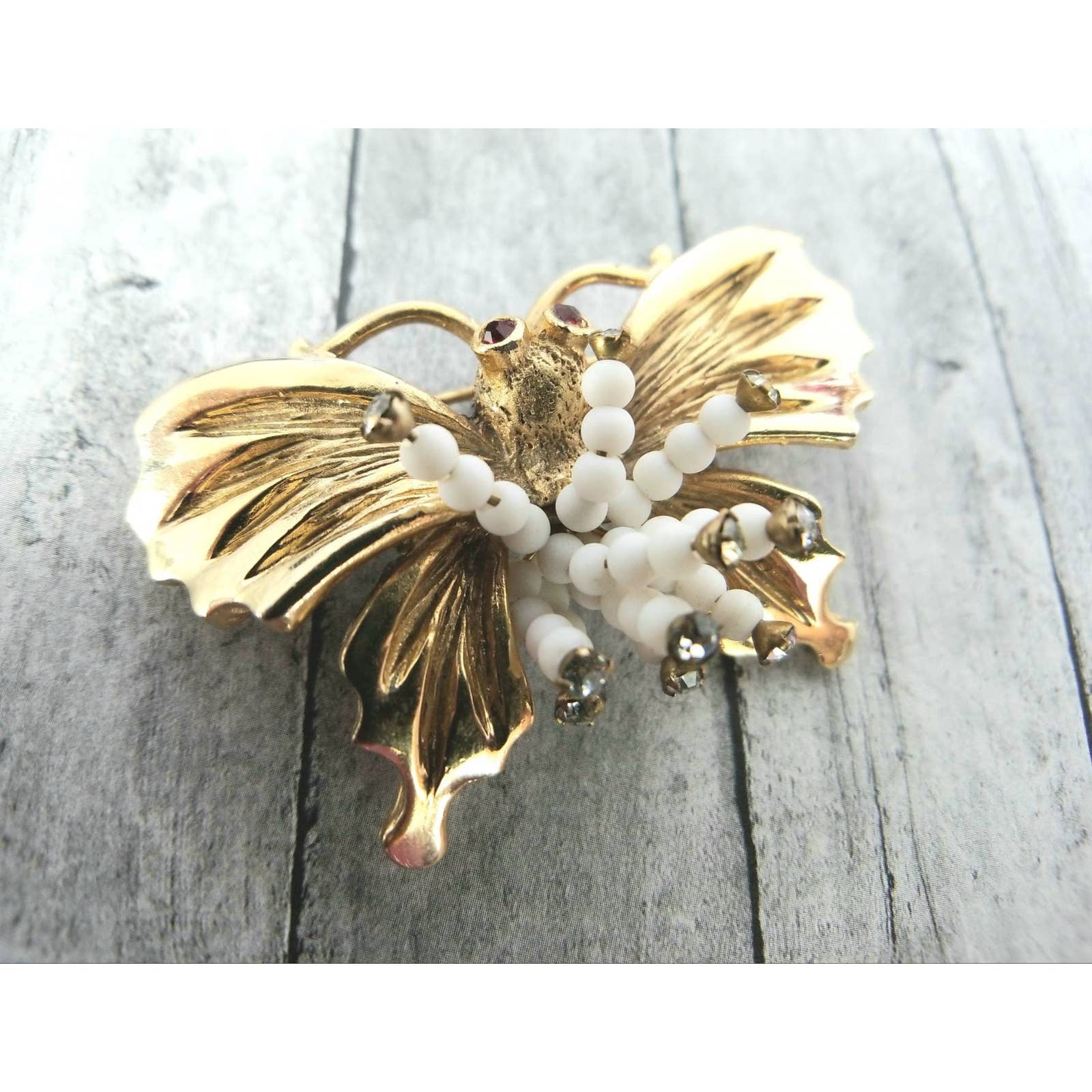 Vintage HAR Brooch – HAR Butterfly Pin -1950s Figural Costume Jewelry