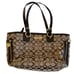 Coach Signature Coach Brown Print Shoulder Bag