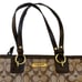 Coach Signature Coach Brown Print Shoulder Bag