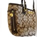 Coach Signature Coach Brown Print Shoulder Bag