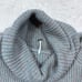 Free People Leo Tunic Sweater Silver Gleam Combo Women's Size Small