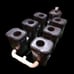 6-Plant Deluxe RDWC hydroponic system with Main Control Reservoir (37-Gallons)