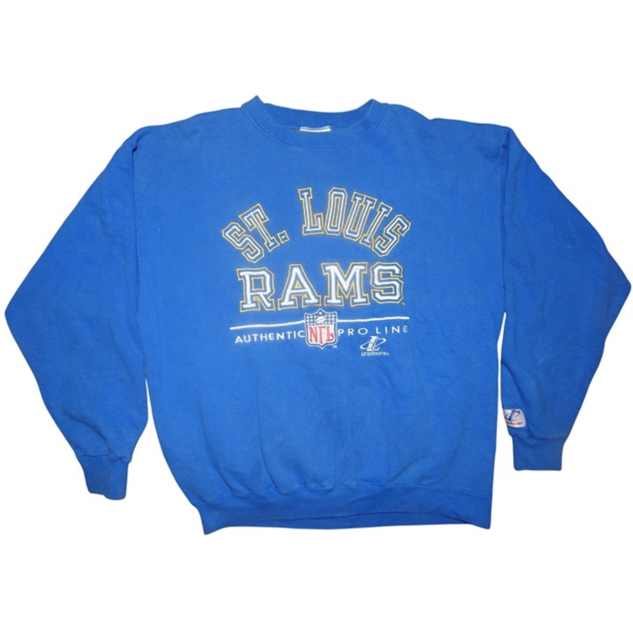 Vintage Logo Athletic NFL Pro Line St. Louis Rams Sweatshirt Mens Size Medium