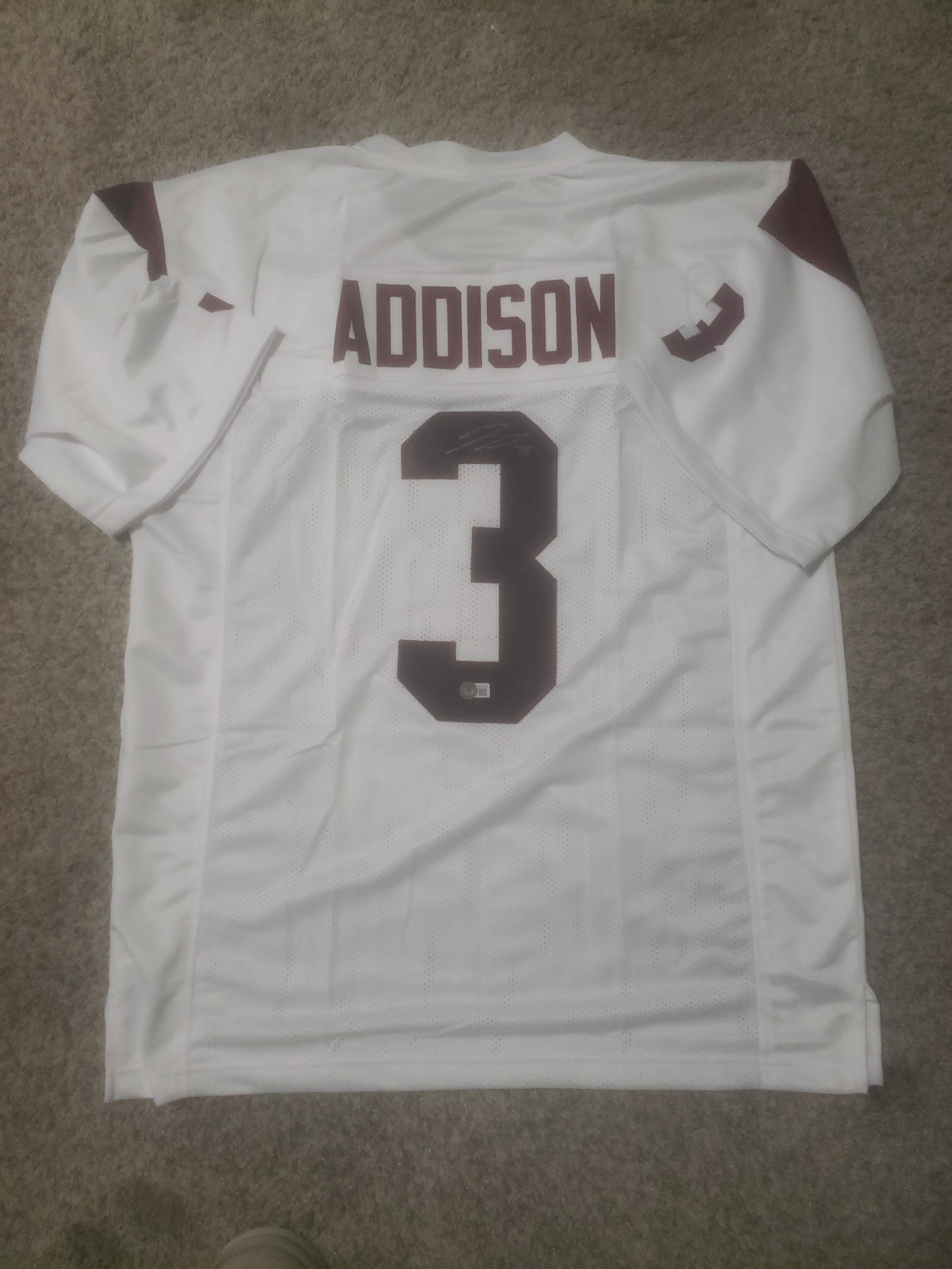 Jordan Addison signed custom USC Trojans jersey