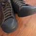 Diesel Nentish gray leather high top zip around sneaker. Size 8.