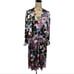 Anne Klein Floral V-Neck Long Sleeve Elastic Waist Maxi Dress Plus Size 3X New
