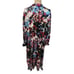 Anne Klein Floral V-Neck Long Sleeve Elastic Waist Maxi Dress Plus Size 3X New