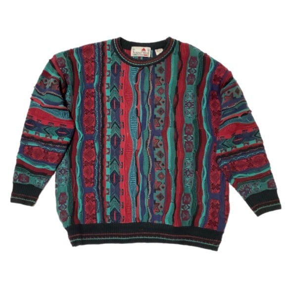 Vintage Coogi style Florence Tricot Mens Pullover Sweater