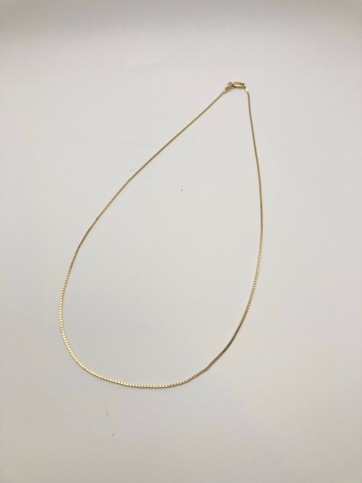 14kt Gold Box Chain Necklace