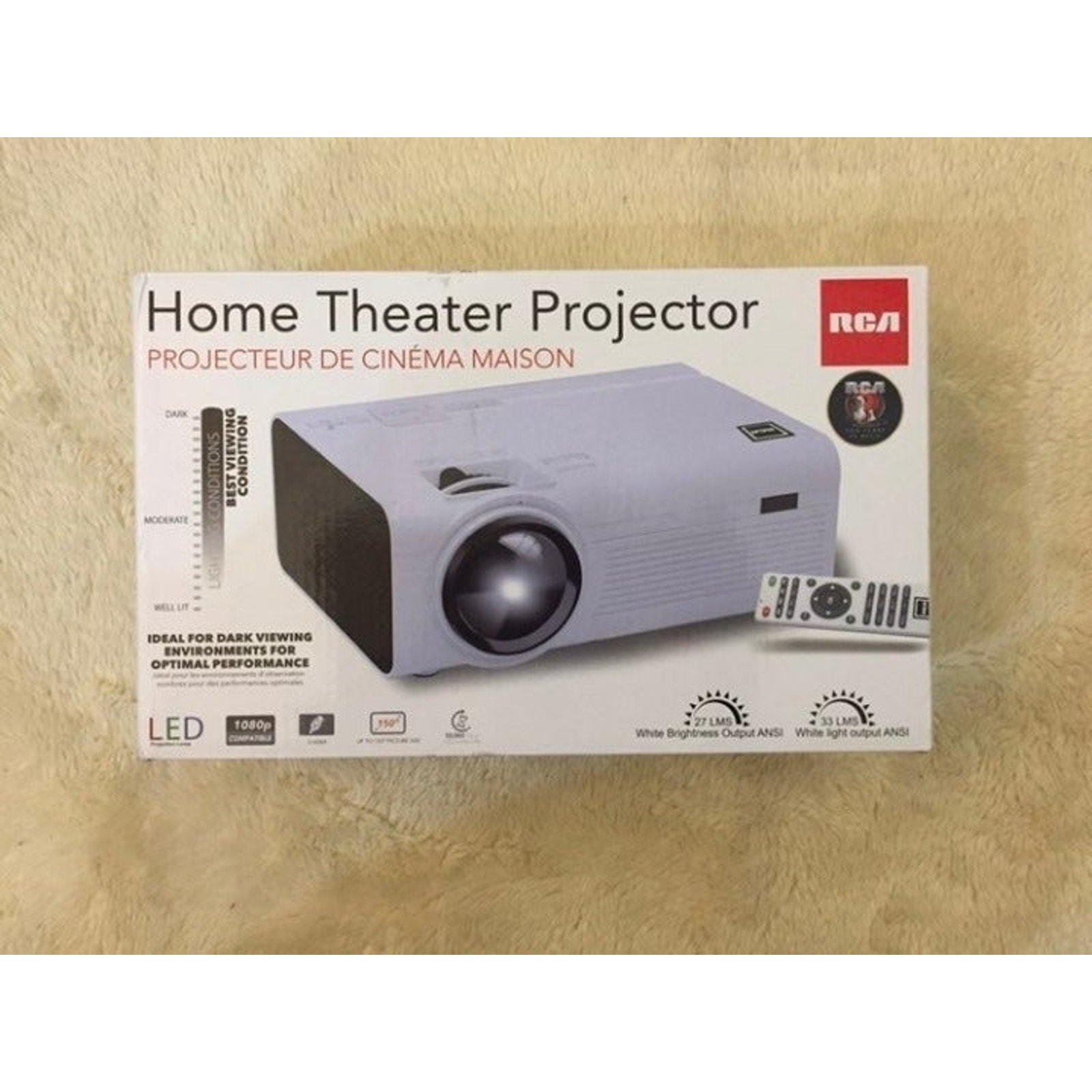 RCA 480P LCD Home Theater Projector - Up To 150 RPJ136