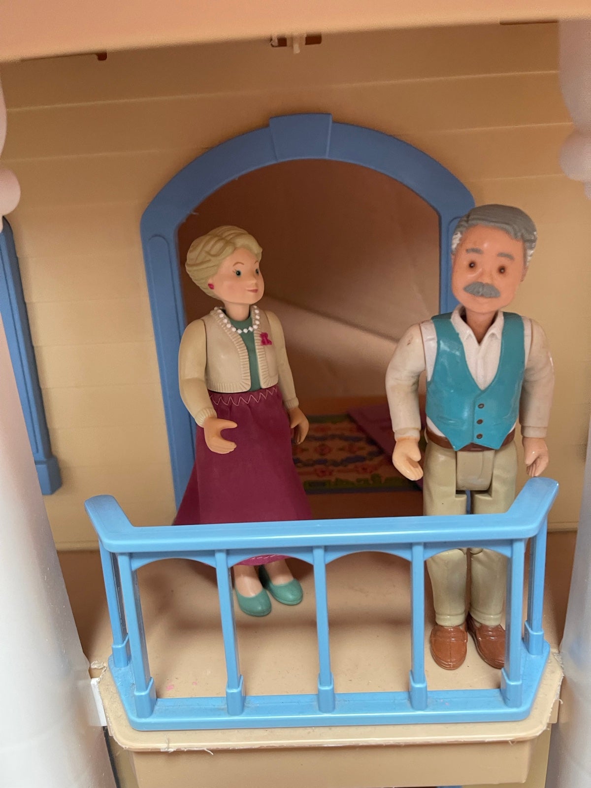 Fisher-Price Loving Family Grandma Grandpa Grandparents Dolls 1993 Figures