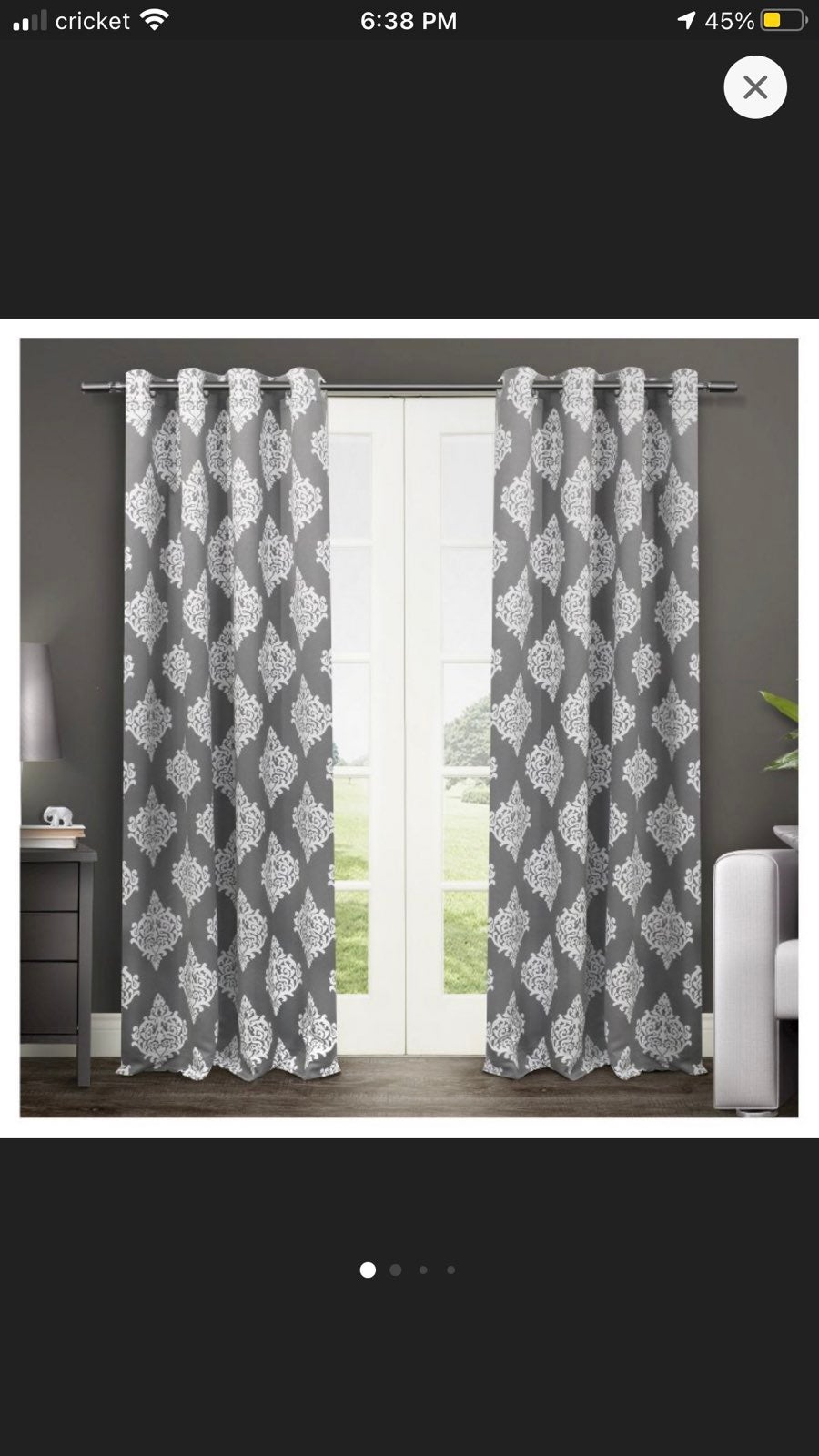 2 84 x52 Medallion Blackout curtains