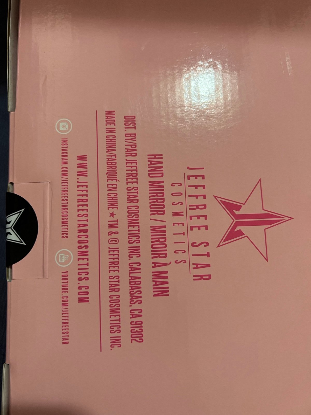 Jeffree Star Mirror Black Sticker