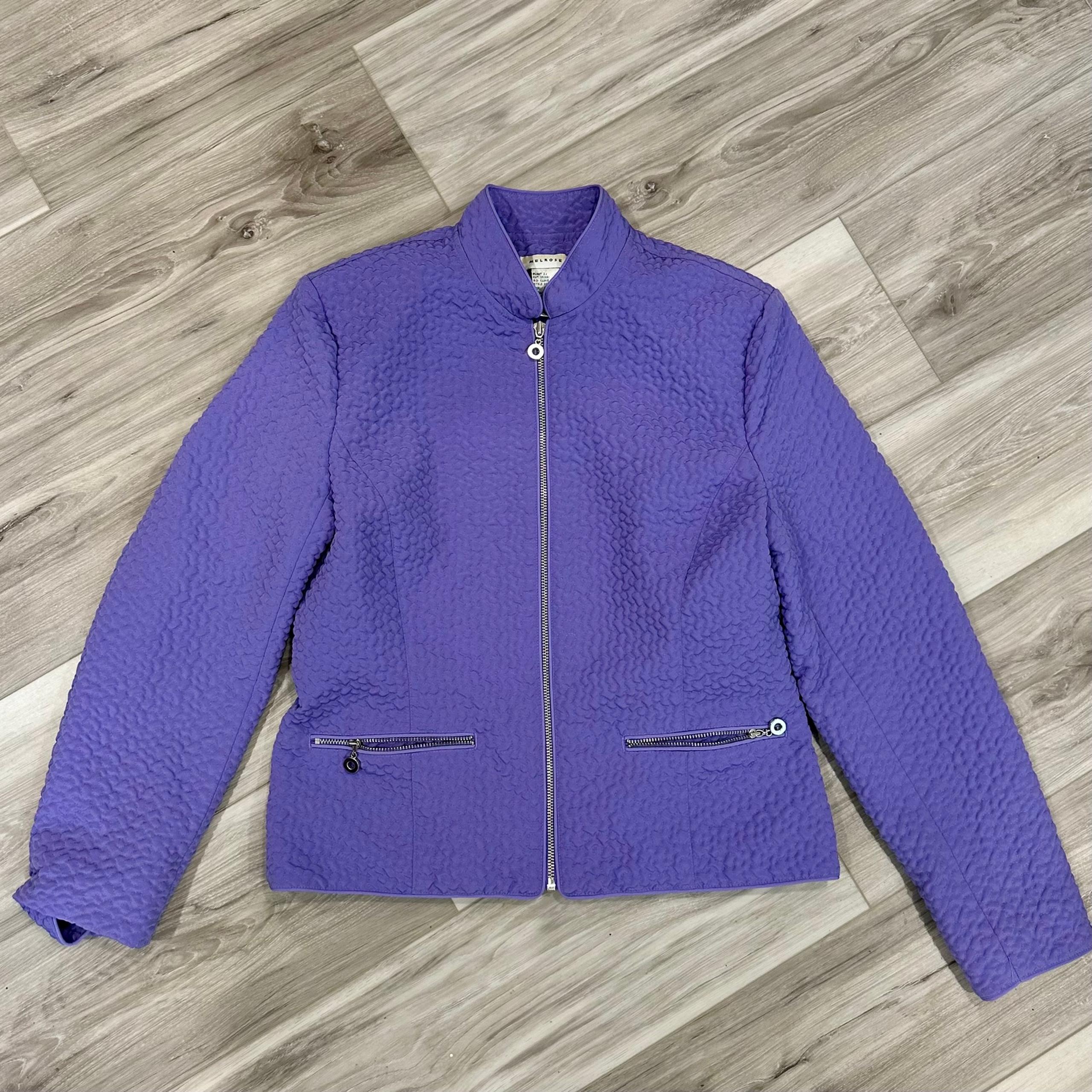 Women’s Purple Melrose Blazer Jacket Size 10 With Pockets