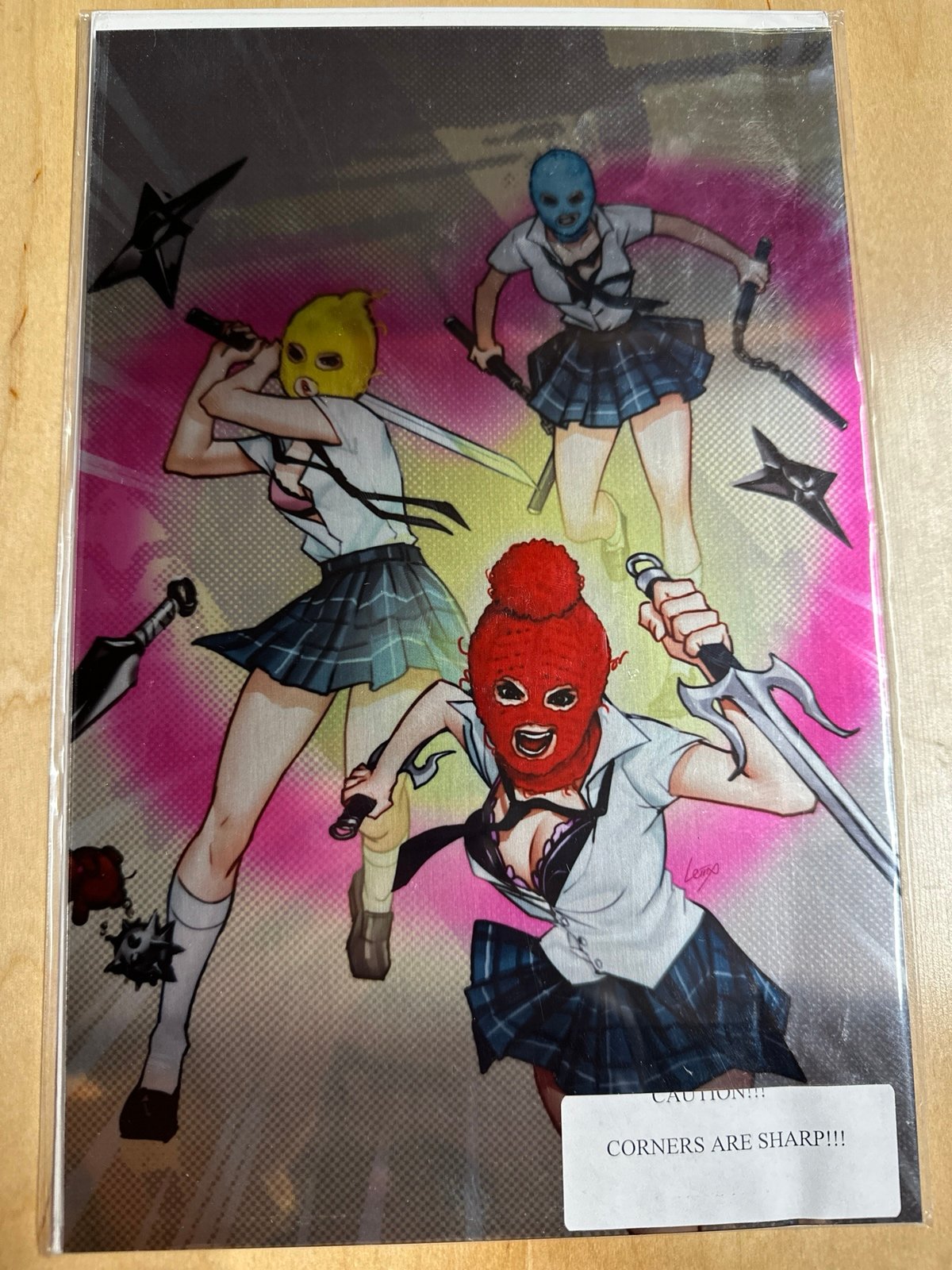 NINJETTES #1 (OF 5) CVR L LEIRIX METAL PREMIUM Ltd Variant Cover Comic Book