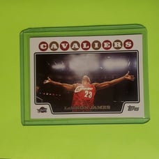 LEBRON JAMES TOPPS CHALK TOSS CARD