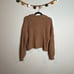 Gentle Fawn brown collared henley sweater