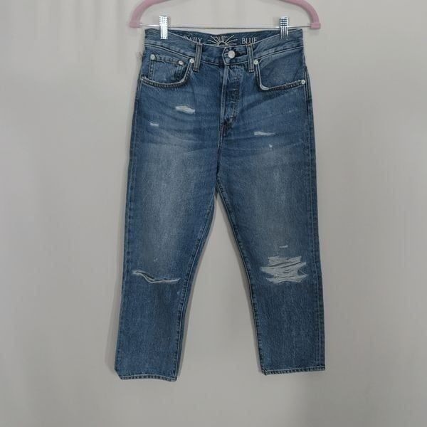 Daily Blue Tempest Cropped Straight Leg Hype Jeans 26
