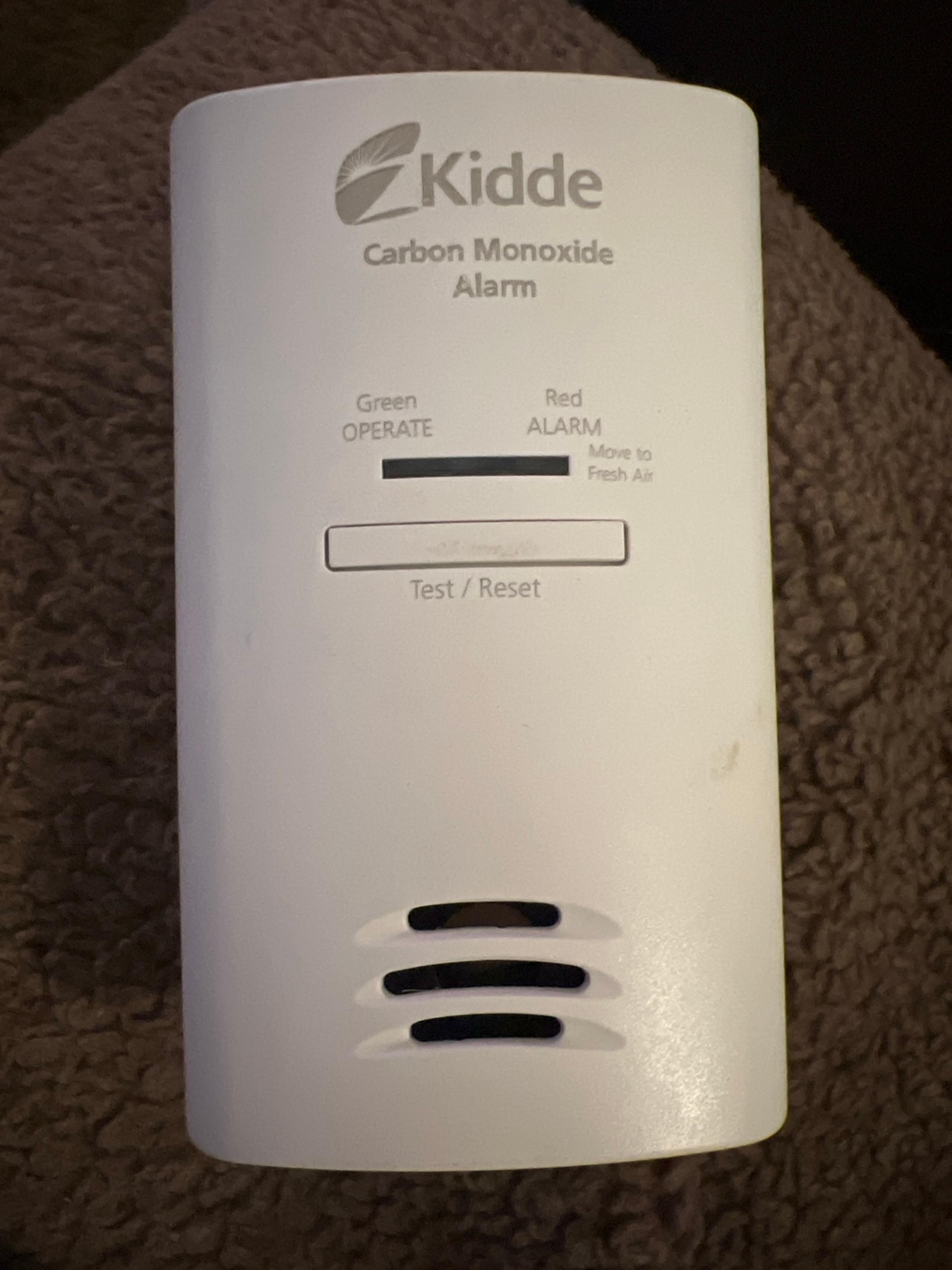 Kidde carbon monoxide alarm