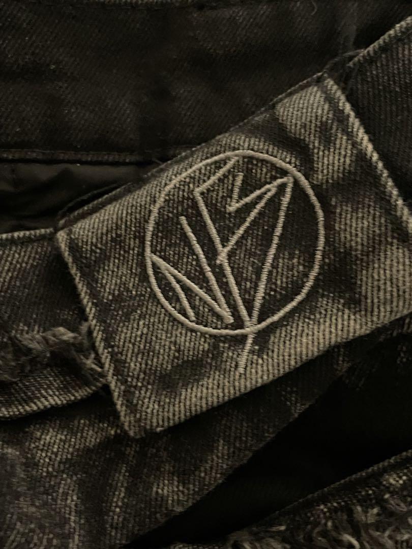 NO/FAITH STUDIOS FLARED DENIM 001 BLACK