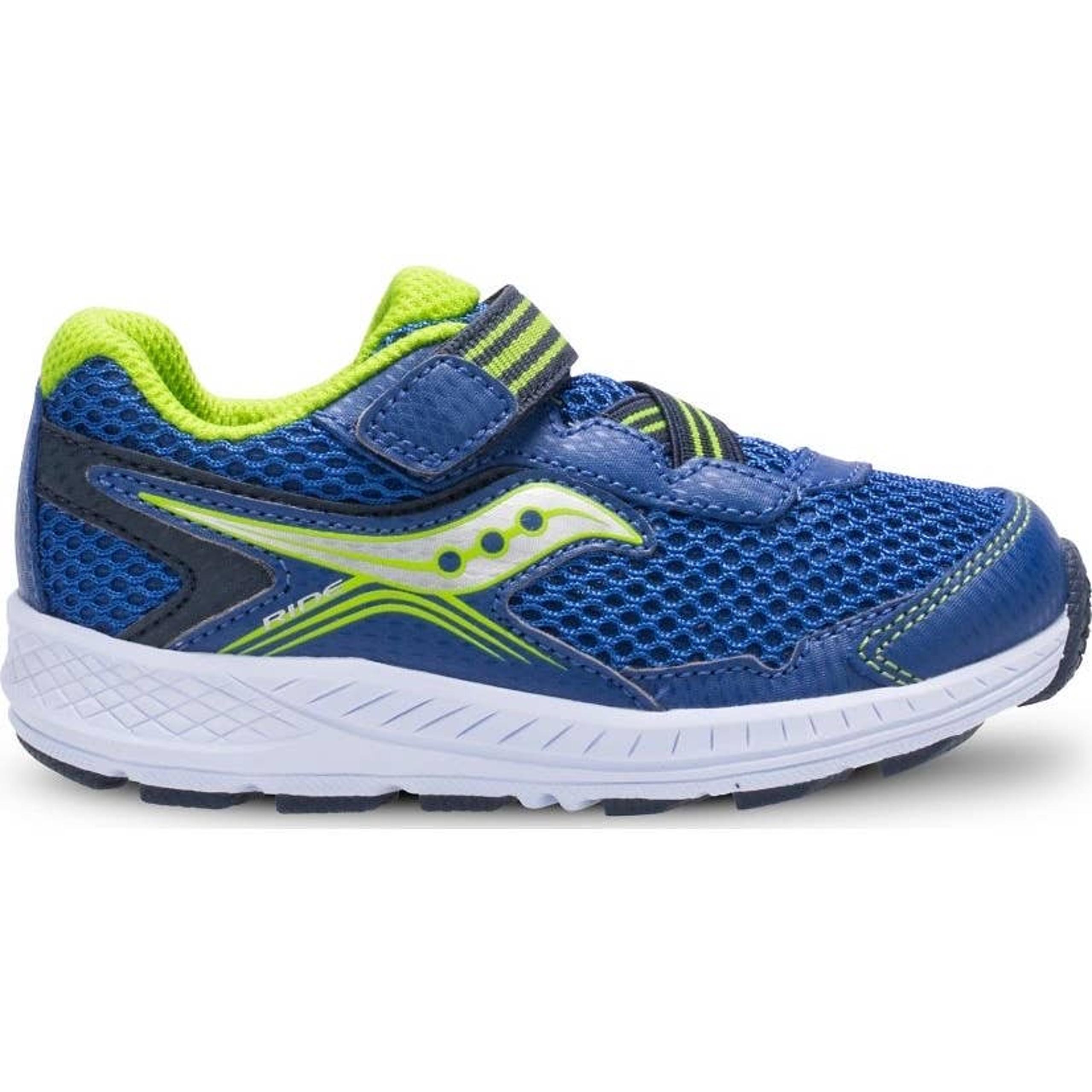 Ride 10 Jr. Sneaker blue hook and loop closure size 6.5 unisex kids - Saucony