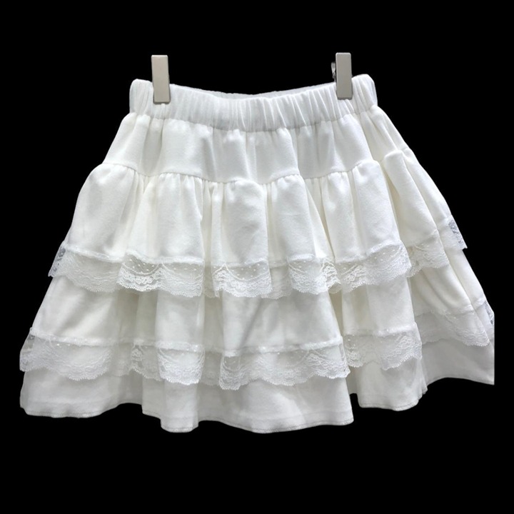 Sweet Lolita Lace Ruffle Cake Skirt