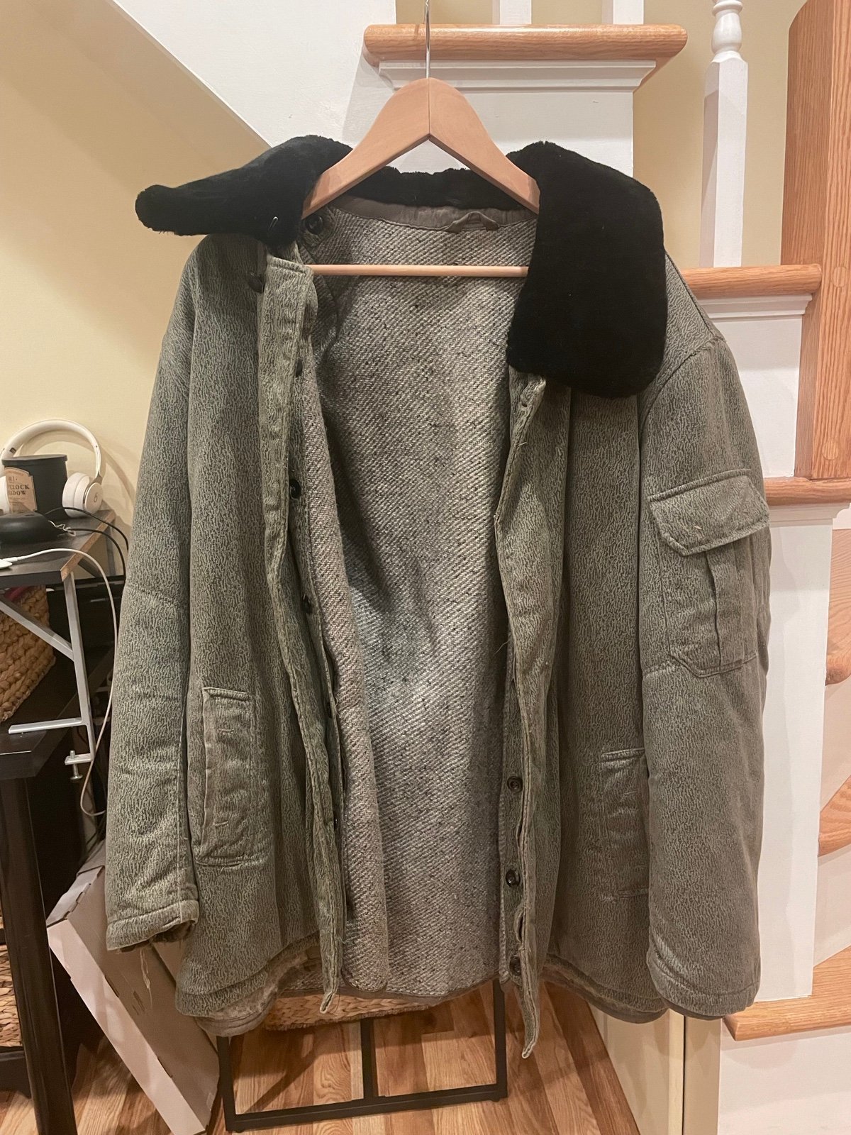 Polish Cold War Winter Coat Airforce L