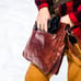 ALI MEDIUM FLAP MESSENGER BAG - WHISKEY