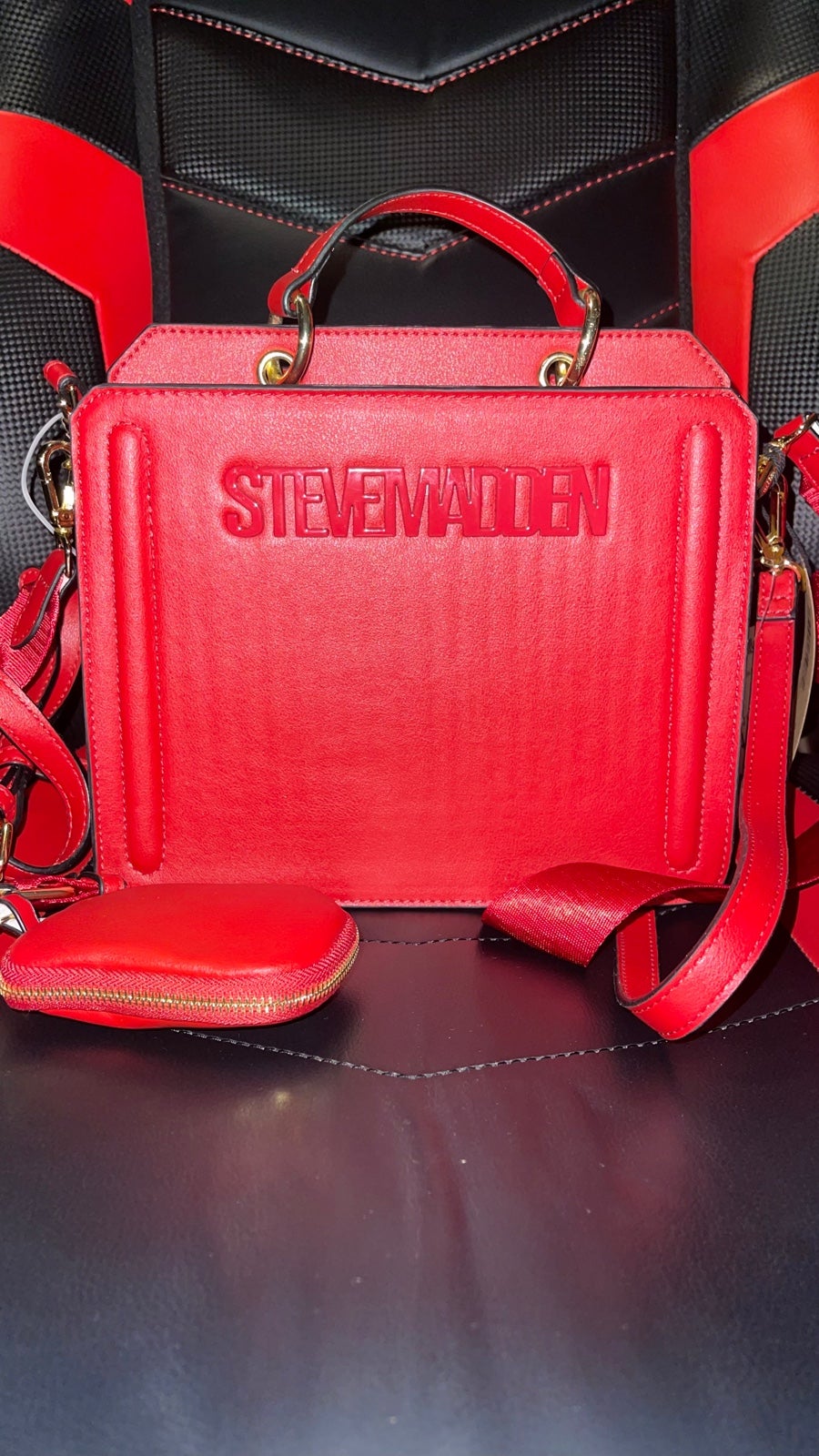 Steve Madden Red Crossbody Purse orders TikTok Viral Strap