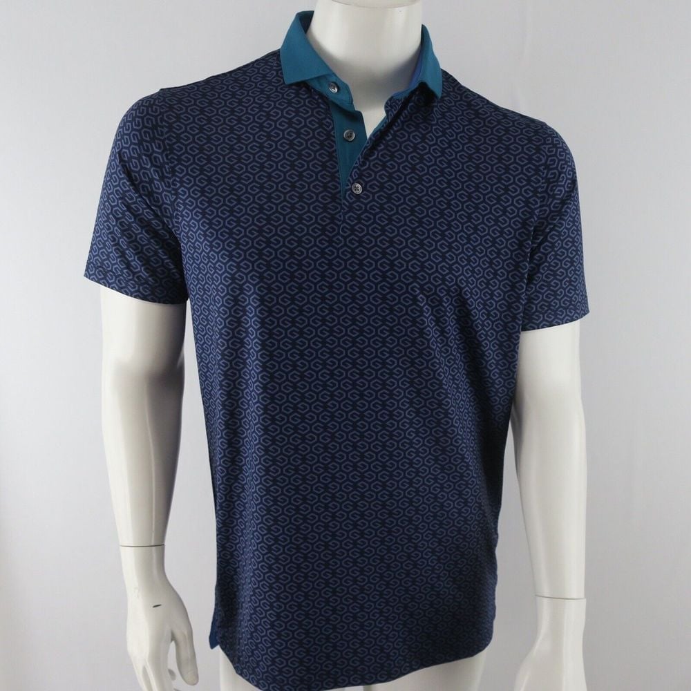 Greyson Golf Polo Shirt Mens Small River Wild Polo Falcon Blue New
