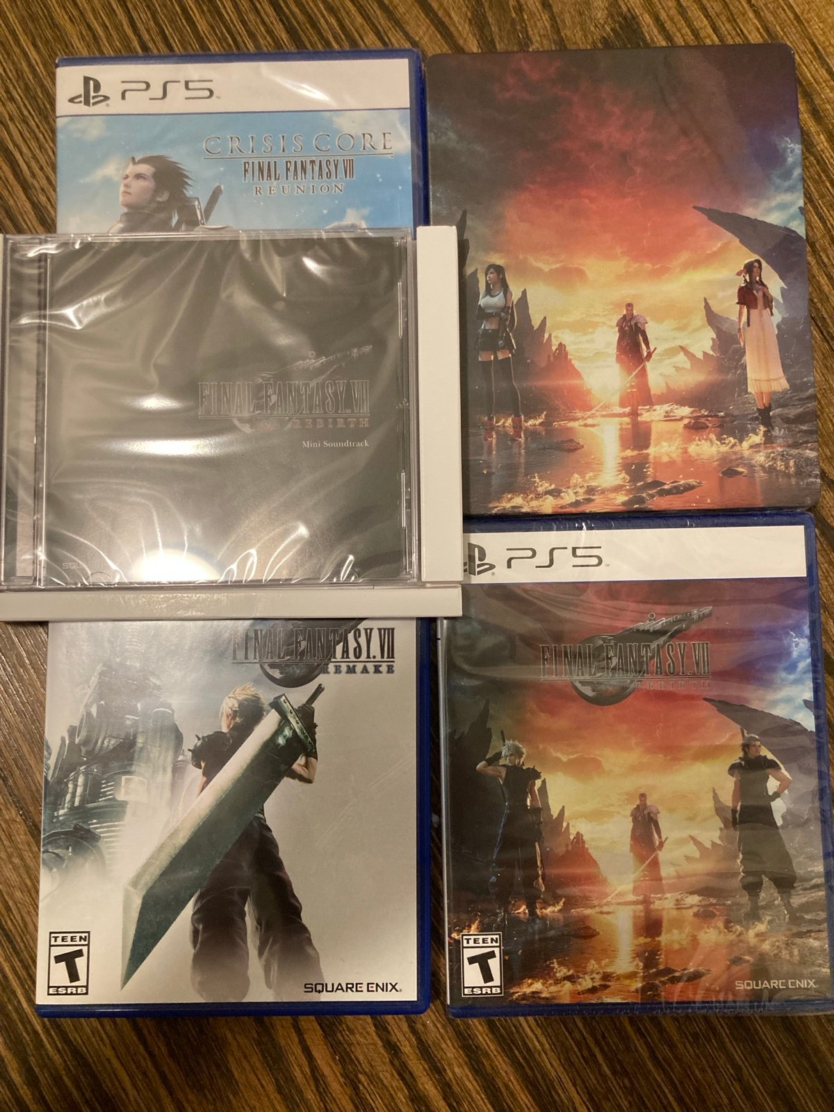 Final Fantasy VII 7 Rebirth Remake PS5 Ps4 Game Rpg Reunion Steel Book Cd Music