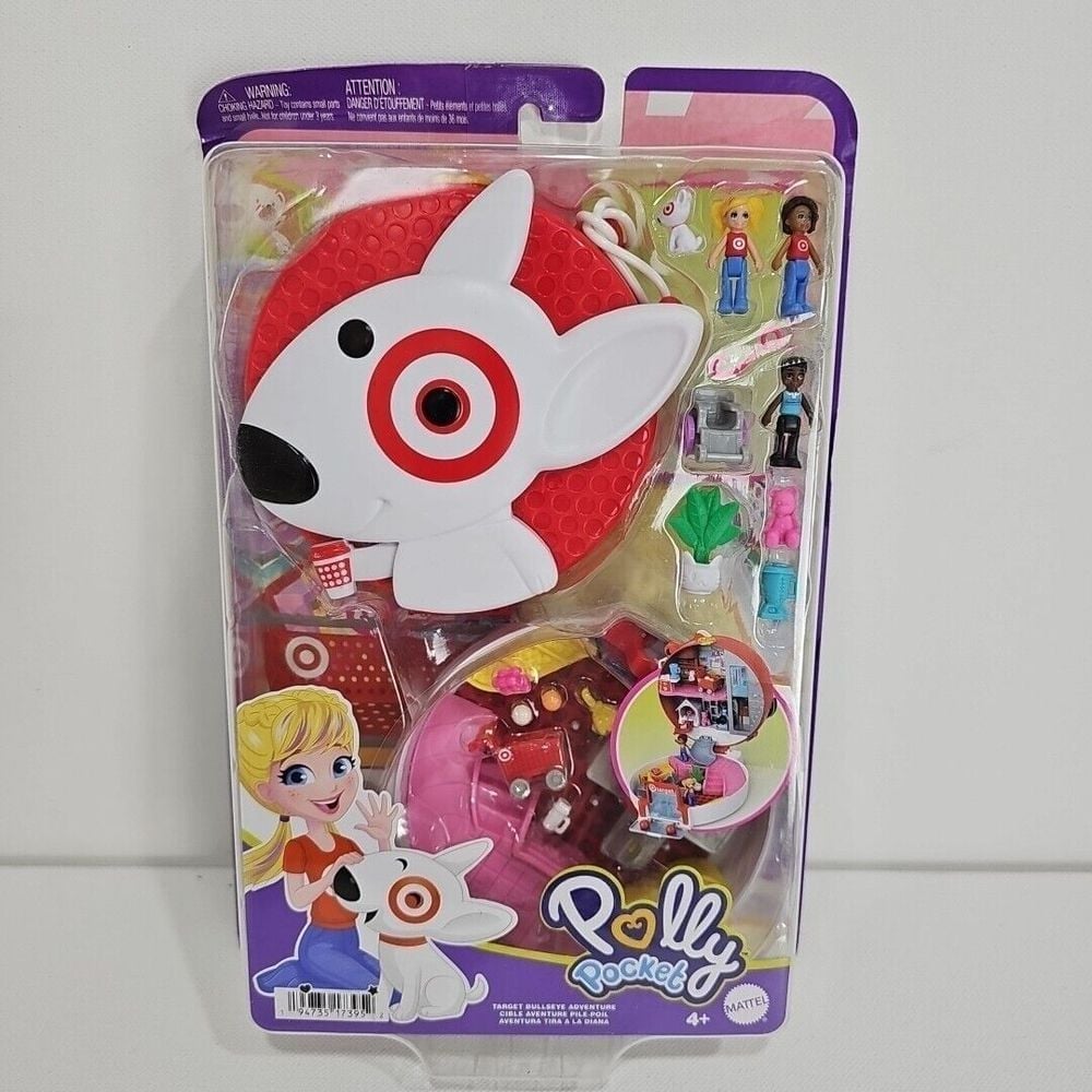 Polly Pocket TARGET BULLSEYE ADVENTURE Exclusive playset Brand New Doll Mini Toy