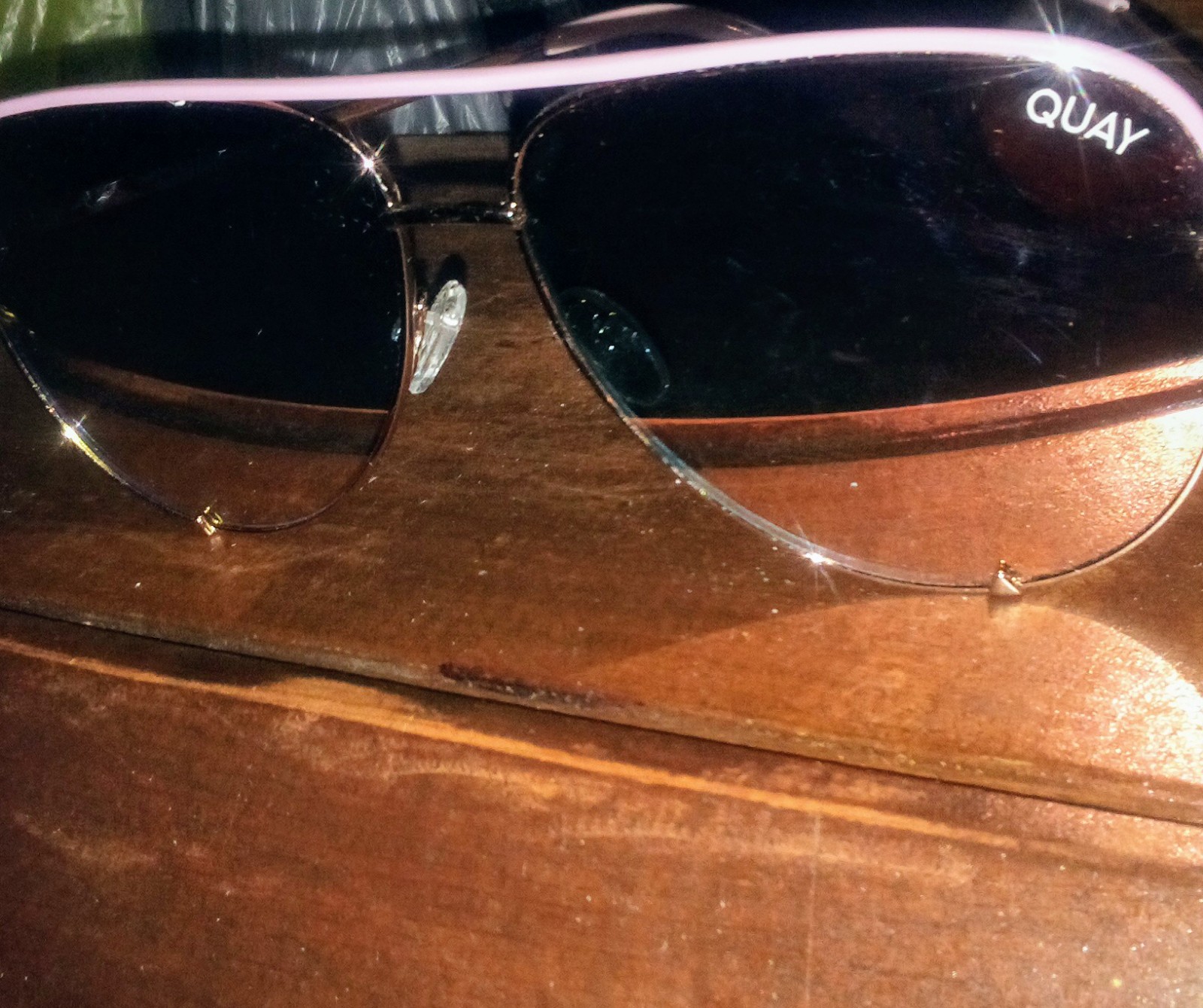 Quay mirrored cat's eye sunglasses