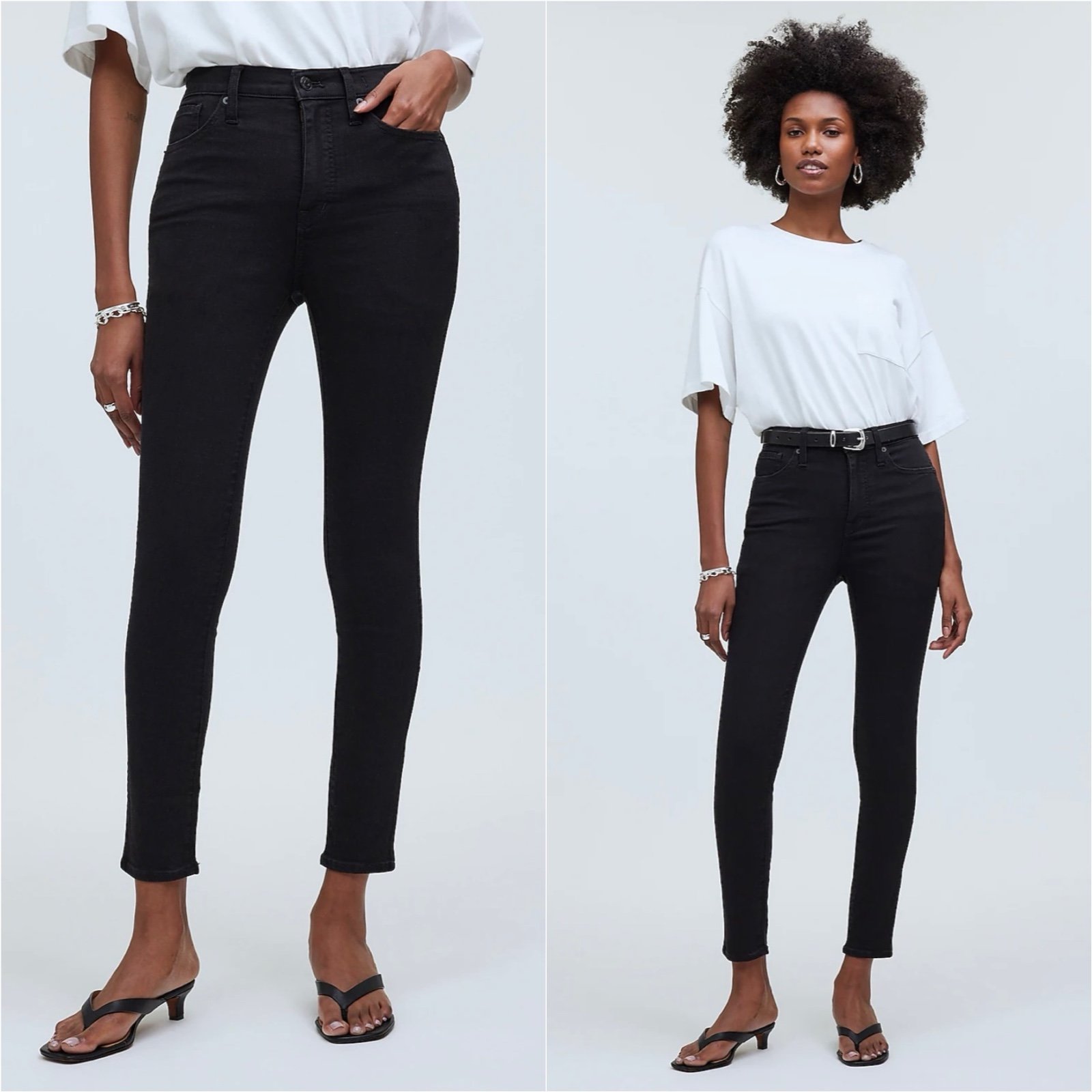 Madewell Jeans 10 High-Rise Skinny Stretch Black 25 NWT New