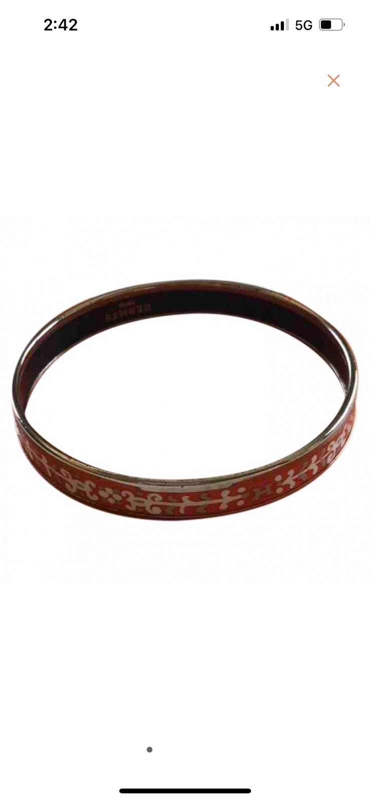 Hermès enamel bracelet