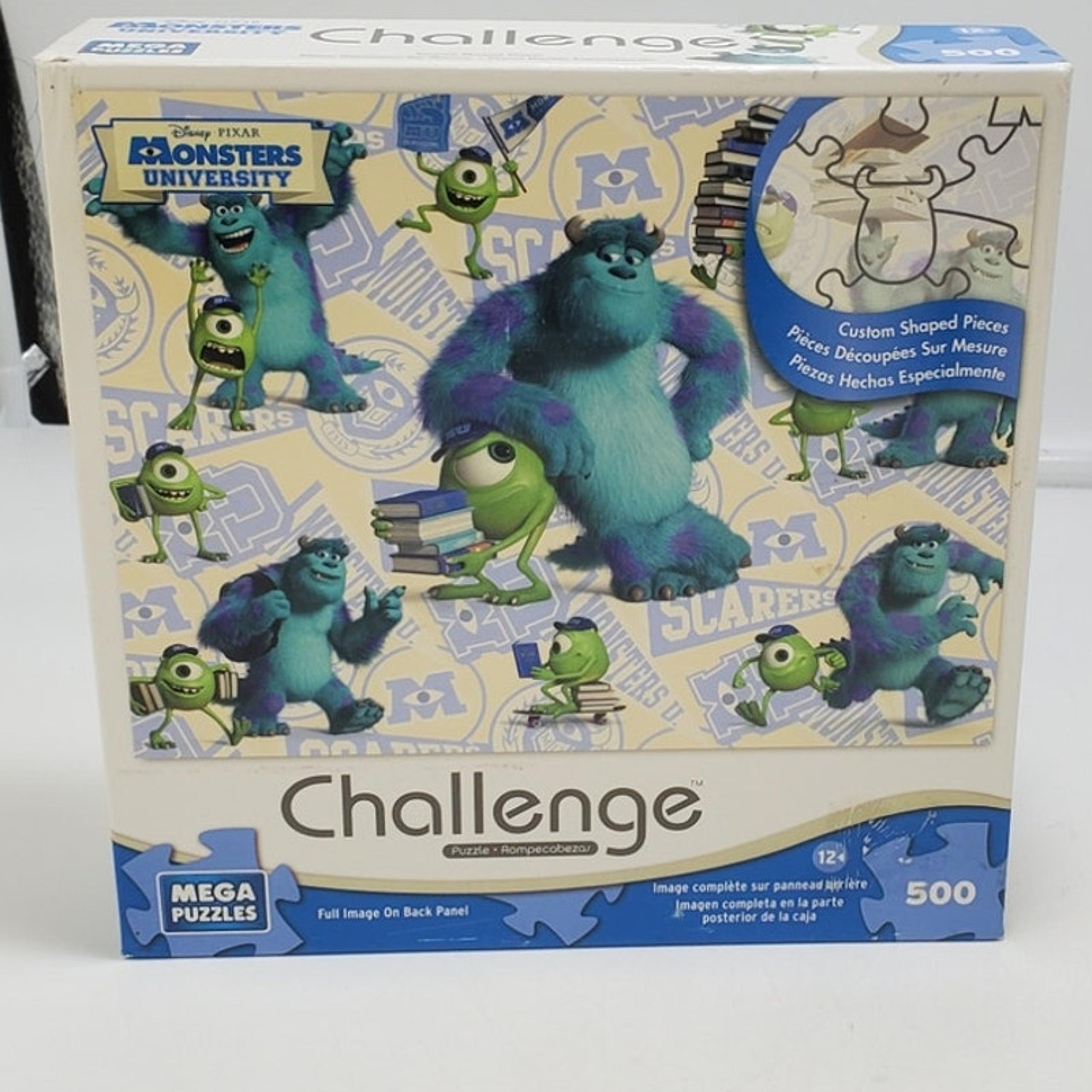 Mega Puzzles Monsters University Challenge Puzzle 500 Piece 2013 100% COMPLETE