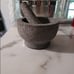 Granite Slip Resistant Mortar and Pestle Set Grinder Bowl