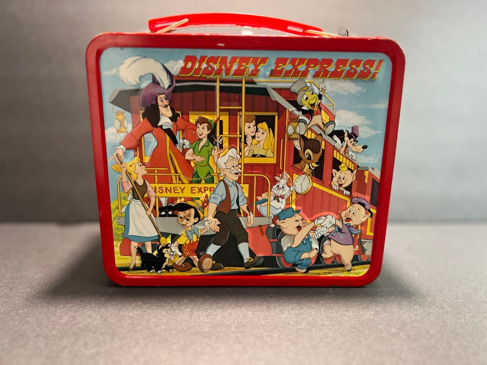 Vintage Disney Express Metal Lunchbox Aladdin 1979 No Thermos