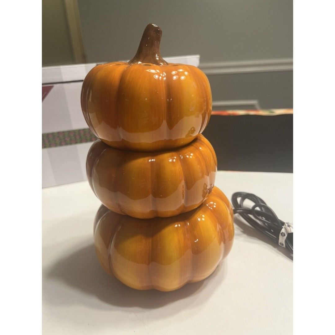 Scentsy Harvest Pumpkins Wax Warmer Fall /Halloween Discontinued 2016 Open Box