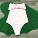 Mikoh Lana Womens XL Baby Pink Strapless Tie Front One Piece Swimsuit