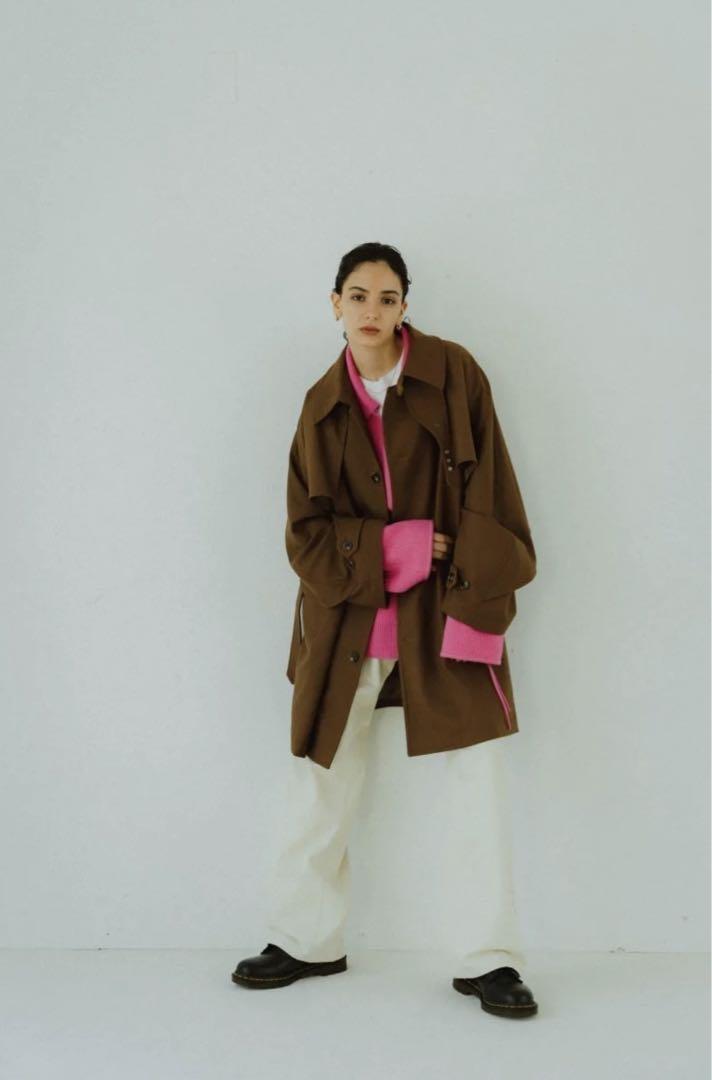 Knuth Marf 3-way dolman trench coat/brown